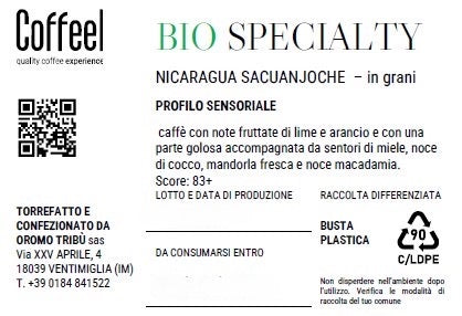 Bio Nicaragua Sacuanjoche Specialty