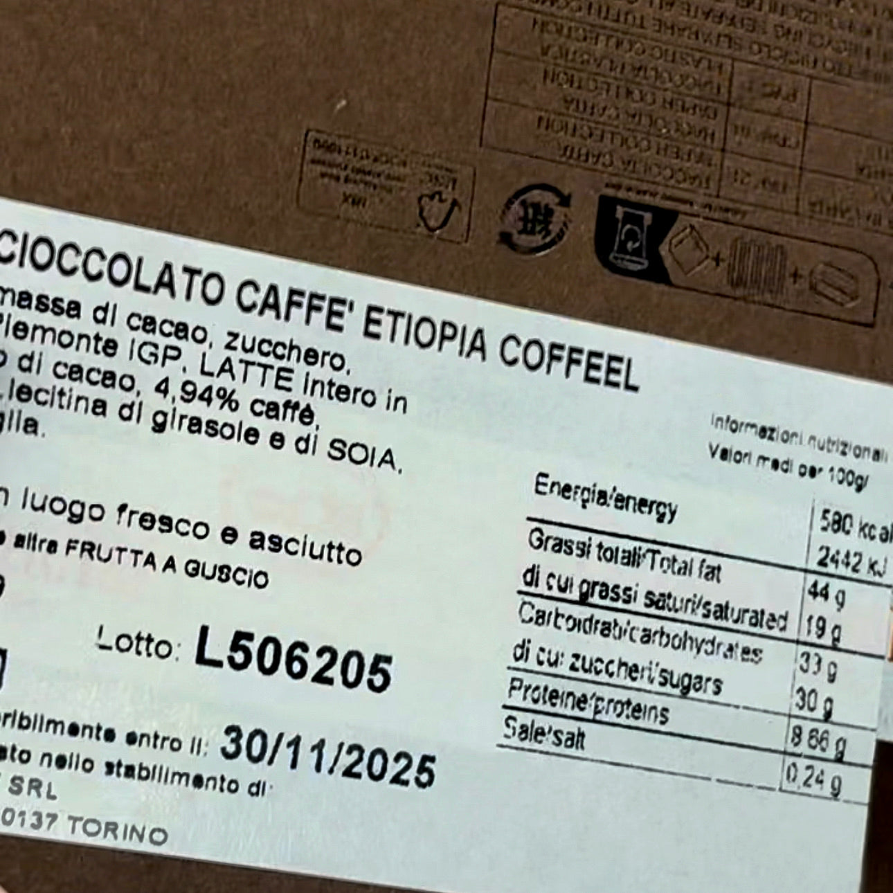 PRALINE CIOCCOLATO CAFFÈ ETIOPIA COFFEEL