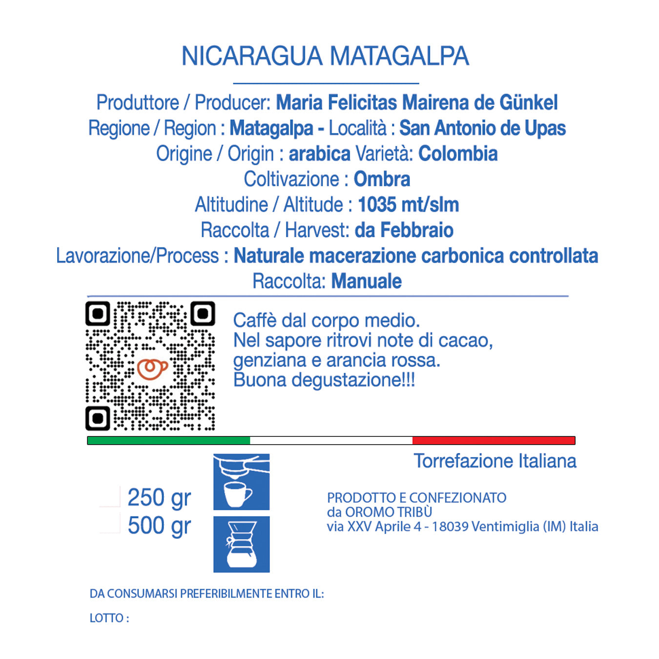 Nicaragua Matagalpa Specialty