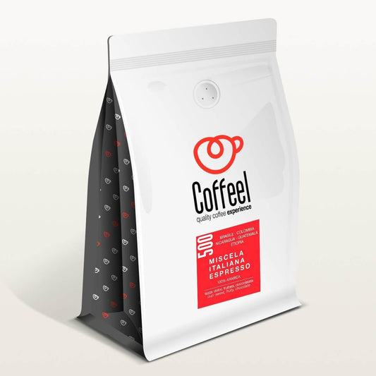 caffè espresso in grani miscela italiana espresso 500 - 100% arabica - 500 gr