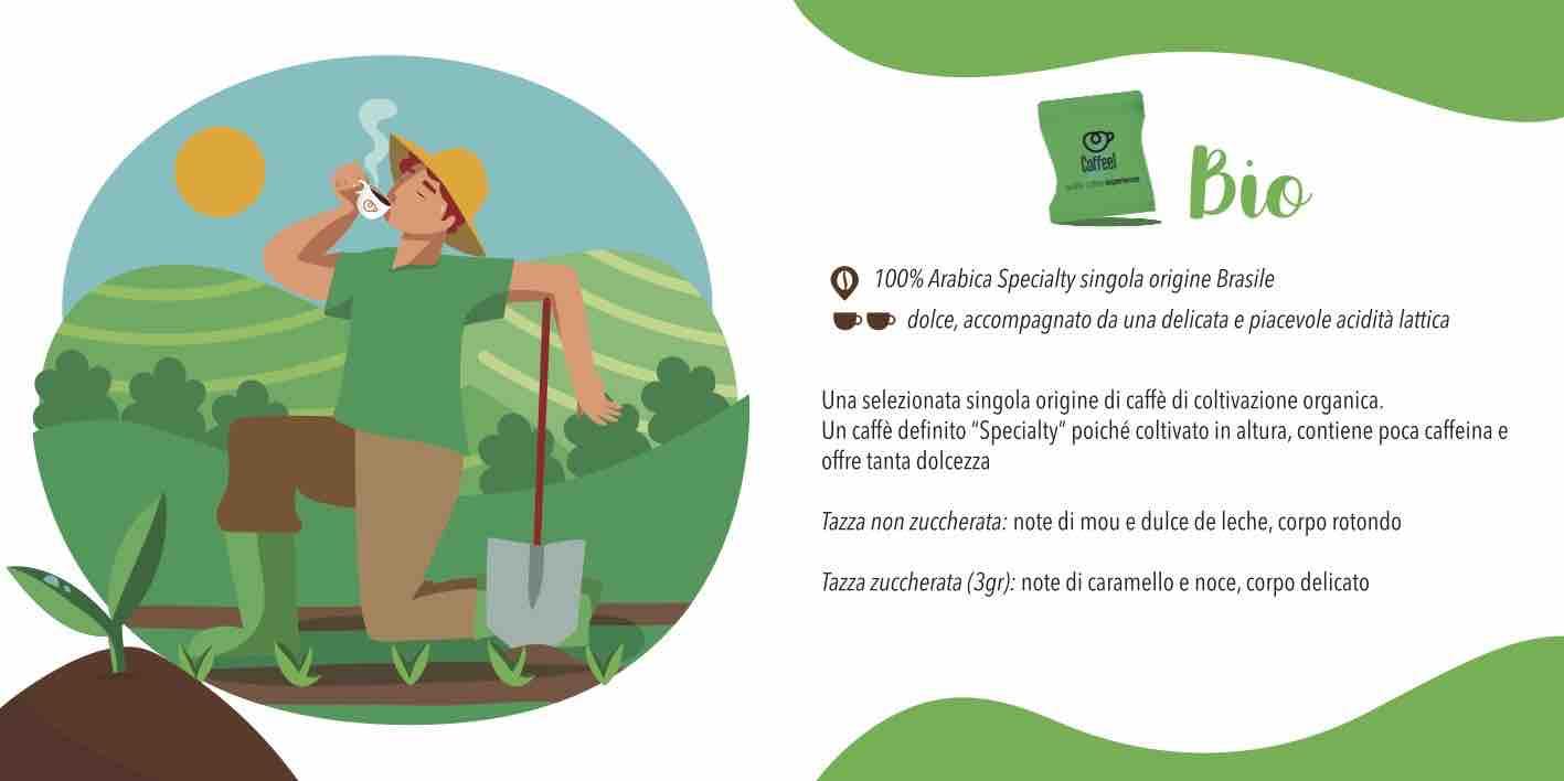 caffè in capsula compatibile nespresso - la bio 50 capsule