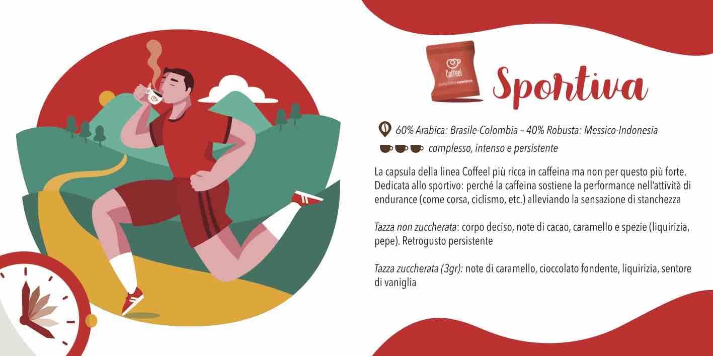 caffè in capsula compatibile nespresso - la sportiva 50 capsule