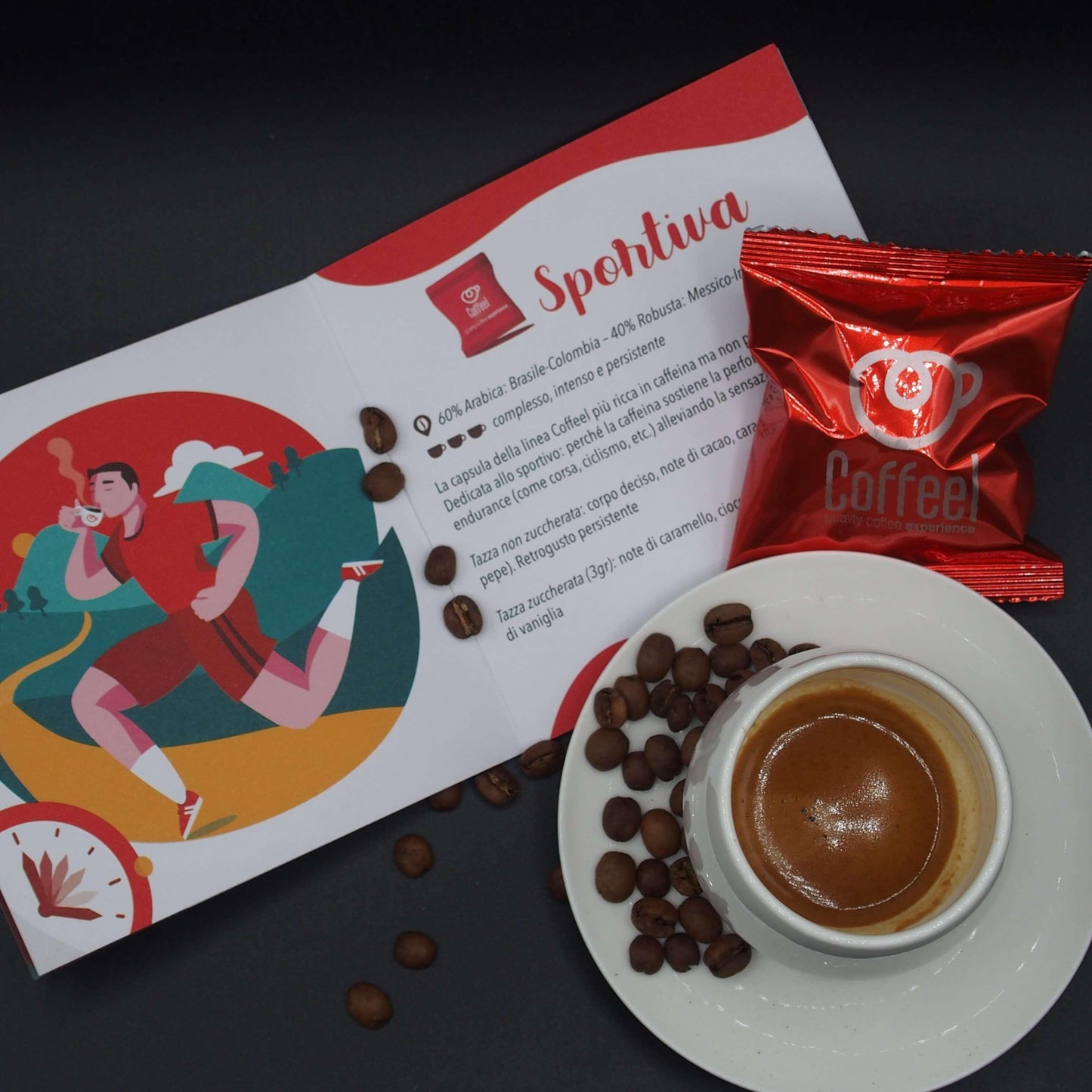 caffè in capsula compatibile nespresso - la sportiva 50 capsule