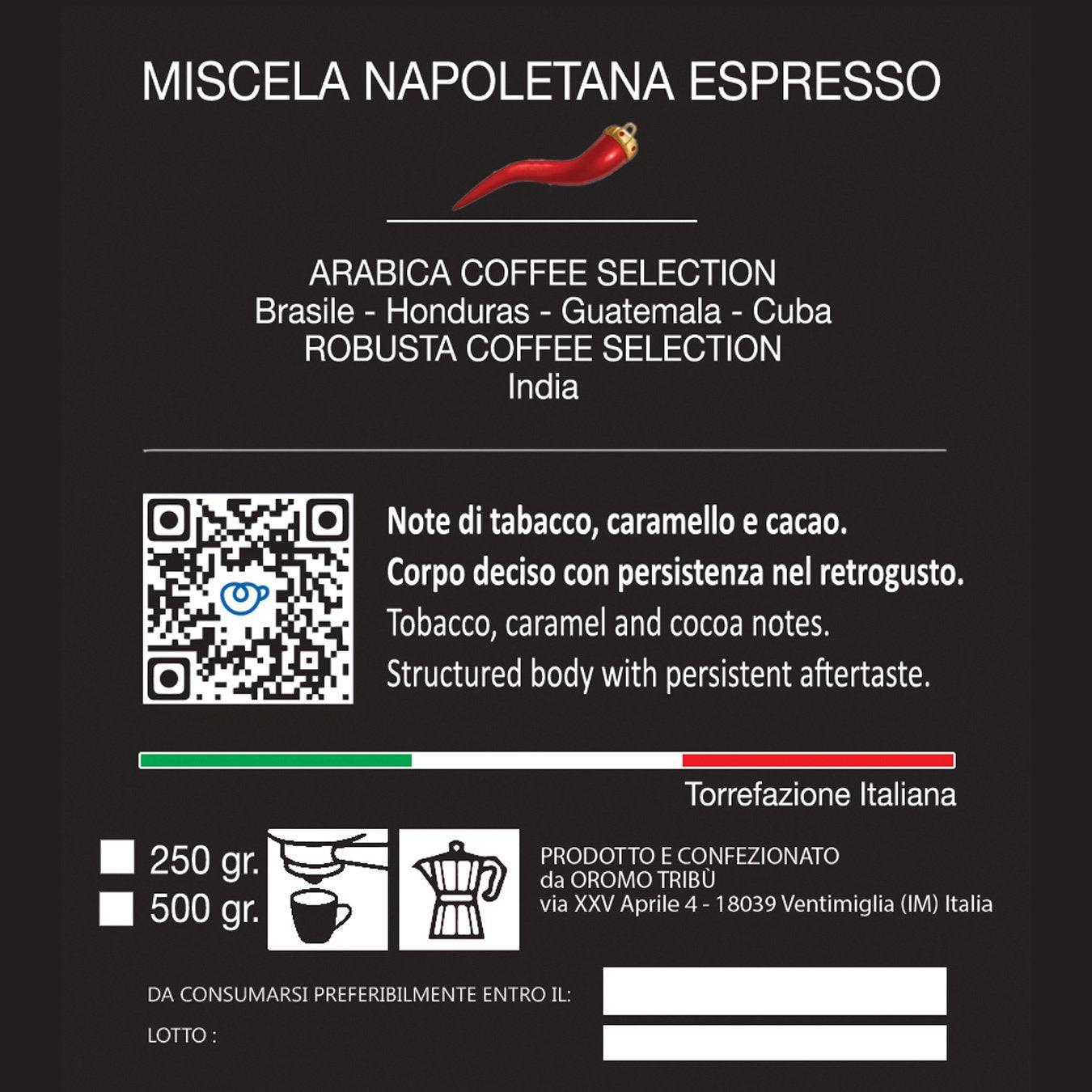 caffè espresso in grani miscela napoletana 800 - 500gr
